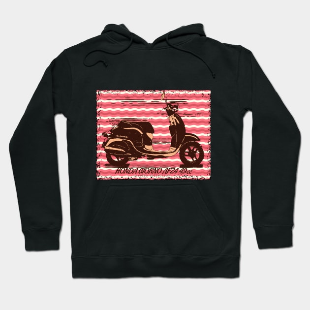 Retro Vintage Scooter #3 Hoodie by YTdesign